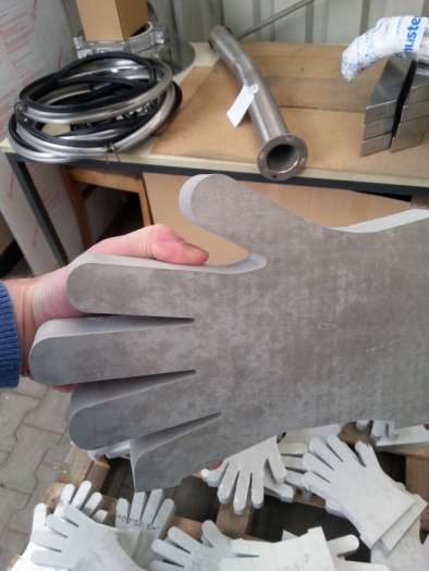 Hand aus Aluminium t 35 mm